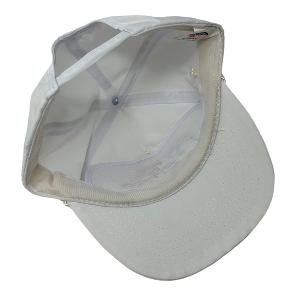 Vintage North Pacific Springs b.c. Canada No Problem Rope Cap Hat Snapback White - Picture 9 of 13